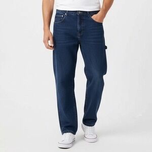 Boston Traders Jeans Mens 36x30 Blue Denim Cotton Preppy Straight Leg Streetwear